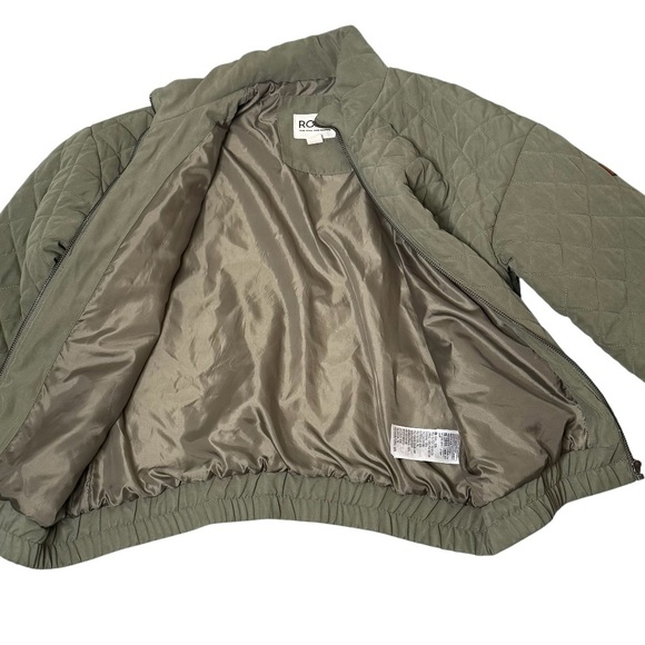 ROXY Women's PATH TO PARADISE Quilted‎ Zip Jacket - Deep Lichen Green Sz S/P - Picture 8 of 15